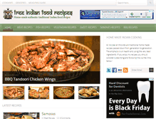 Tablet Screenshot of freeindianfoodrecipes.com